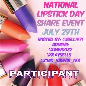 SHARE EVENT 💄 National Lipstick Day ♥️